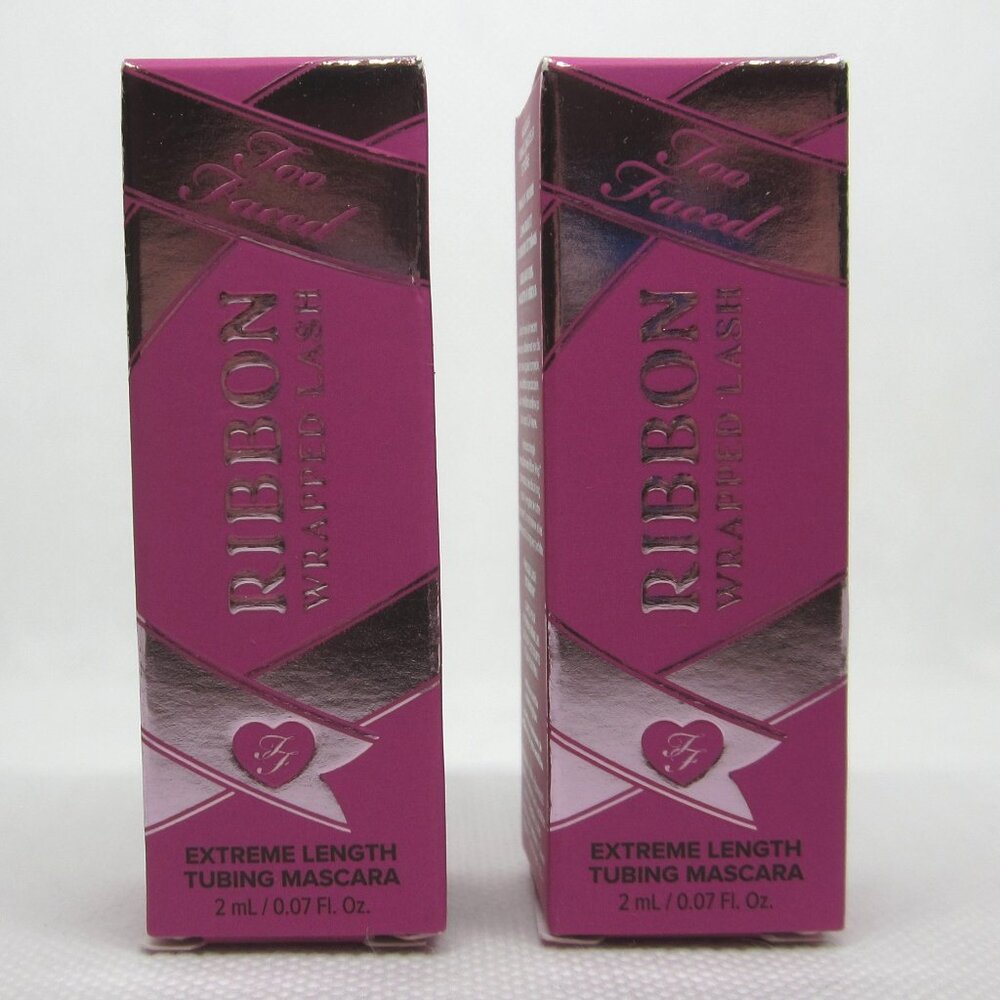Too Faced Ribbon Wrapped Lash Extreme Length Tubing Mascara travel mini lot